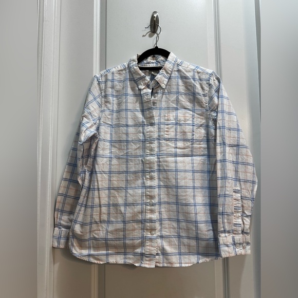 L.L. Bean Tops - Ll Bean Multi Color Plaid Button Down Shirt Medium Long Sleeve 100% Cotton